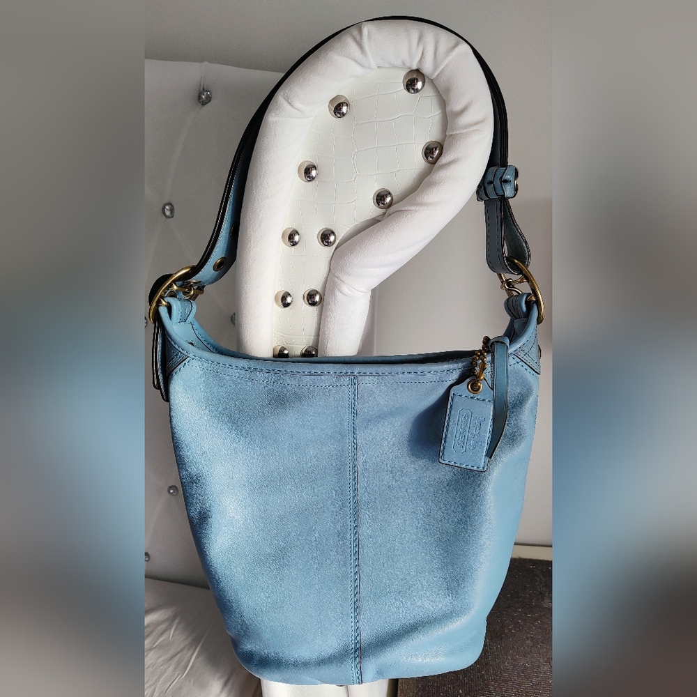 ~~COACH🩵Bleeker Tattersall Bag~~ - Picture 3 of 14